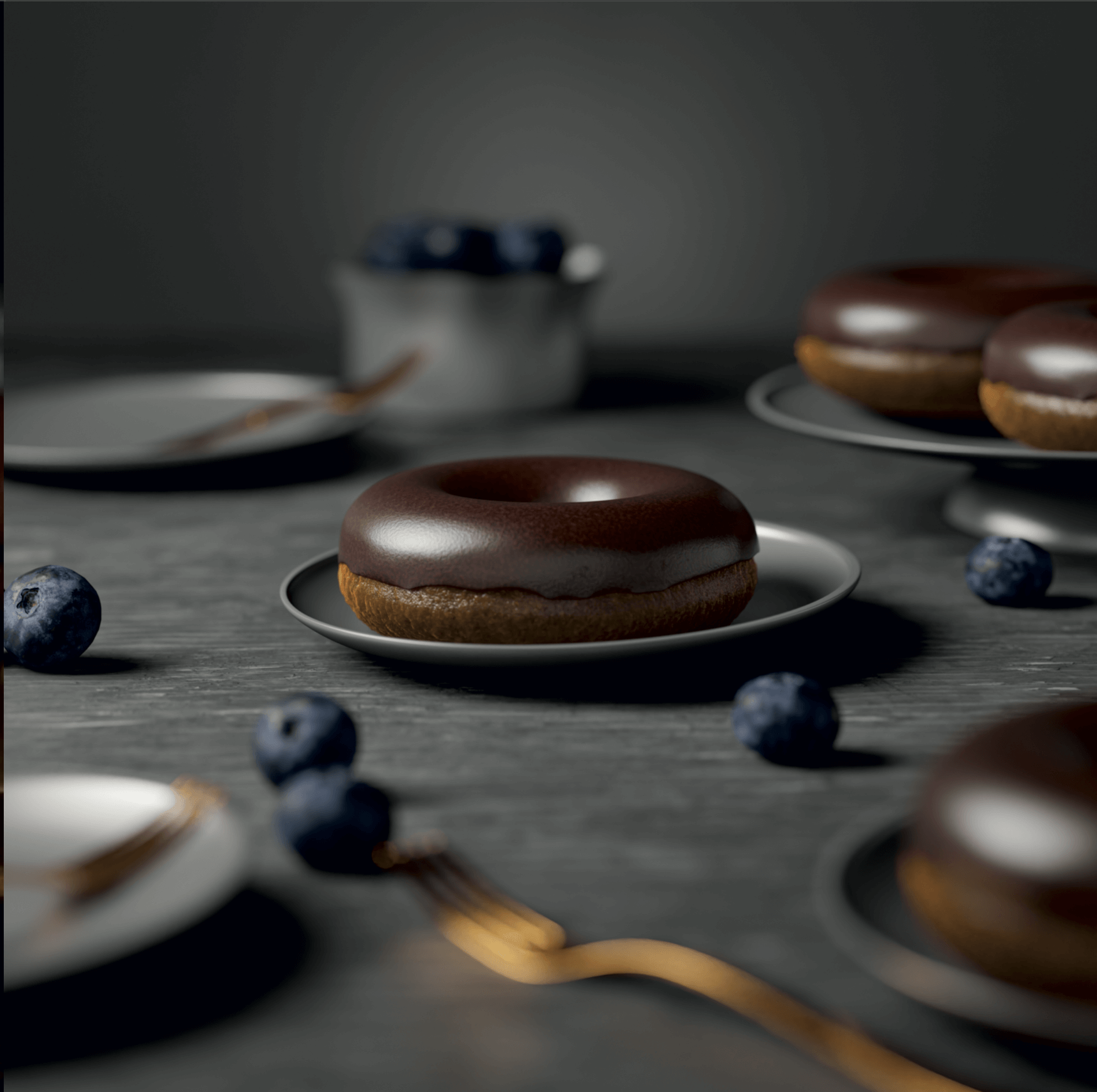 Donut cake chocolate (Кекс глазированный с шоколадной начинкой и маршмеллоу)